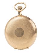 GOLD PLATED FULL HUNTER EROTIC POCKET WATCH, BY WALTHAM
