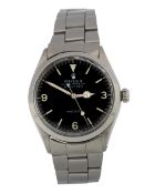 ROLEX EXPLORER, STAINLESS STEEL AUTOMATIC WRIST WATCH