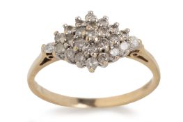 DIAMOND CLUSTER RING,