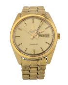 OMEGA SEAMASTER, EIGHTEEN CARAT GOLD AUTOMATIC WRIST WATCH