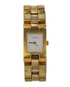 GUCCI, TWO GOLD PLATED QUARTZ WRIST WATCHES