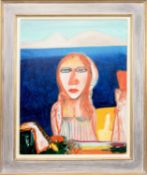* JOHN BELLANY CBE RA HRSA (SCOTTISH 1942 - 2013), WOMAN OF THE NORTH
