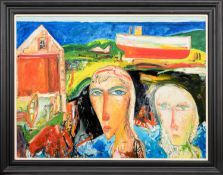 * JOHN BELLANY CBE RA HRSA (SCOTTISH 1942 - 2013), THE BOATHOUSE