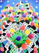 * SHANE JOHNSON (IRISH), VILLAGE SQUARE IN SPRING