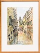 * LADY LUCINDA MACKAY (SCOTTISH 1941 - 2024), CANAL NEAR THE PONTE DEI BARCAROLLI