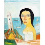 * JOHN BELLANY CBE RA HRSA (SCOTTISH 1942 - 2013), LIGHTHOUSE AND MAIDEN