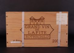6x 0.75 liter Chateau Lafite Rothschild 2006 Pauillac. OWC.