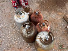 (6) ASORTED PROPANE BOTTLES