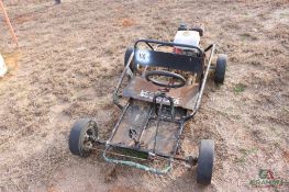 GO CART, HONDA GX160 5.5 HP ENG, (NEEDS THROTTLE CABLE)