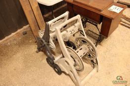 (2) GARDEN HOSE REELS