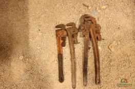(4) 24" PIPE WRENCHES