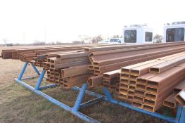 (20) 4"X2" RECTANGULAR TUBING, APPROX 1/4" THICK, 20' LENGTH EACH SELLS AS A LOT