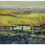 JOHN PIPER (b.1946) Autumn Landscape, signed, inscribed and dated 2009 on the reverse, oil on panel,