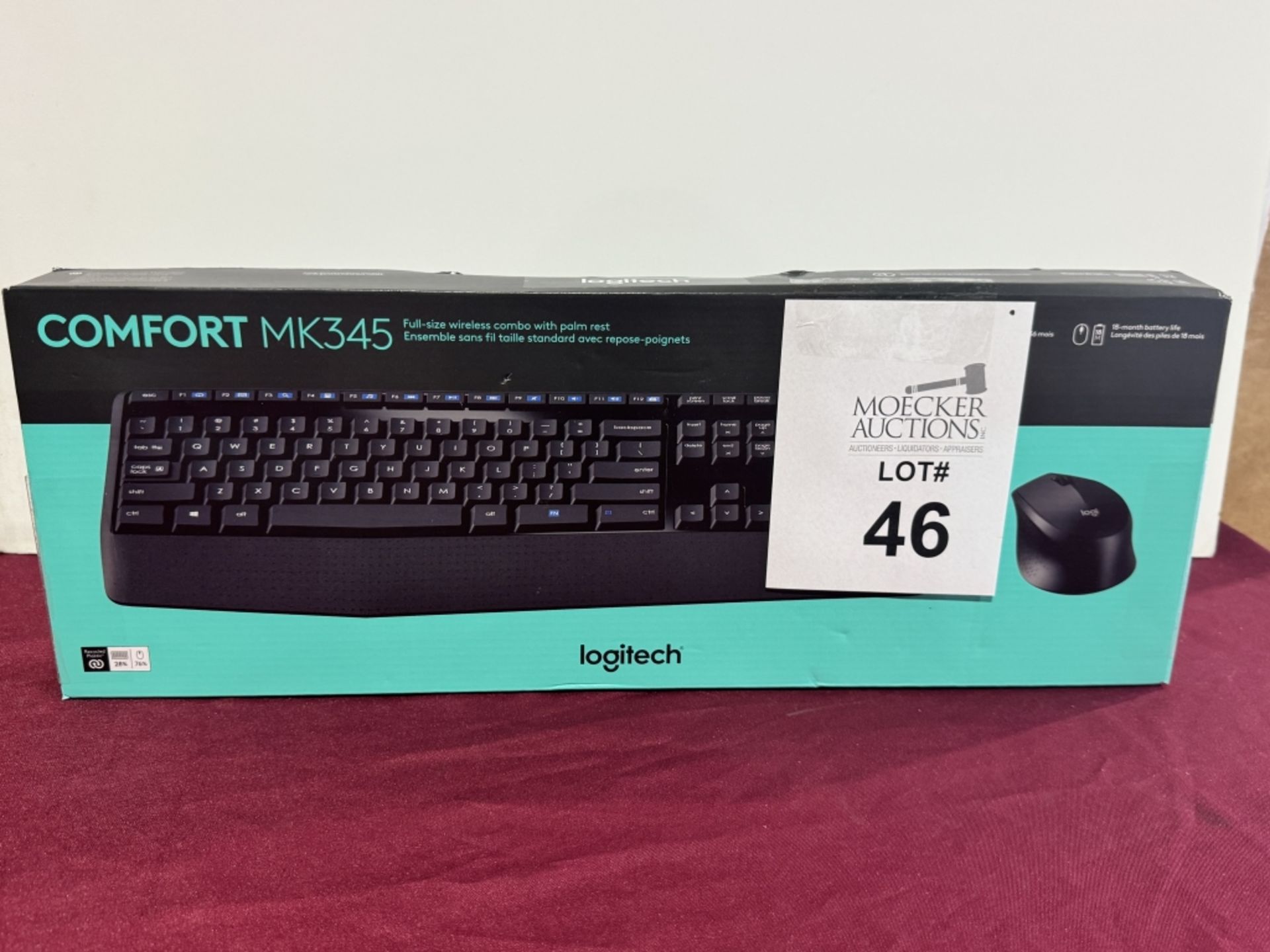 LOGITECH COMFORT MK345 KEYBOARD AND MOUSE, NEW