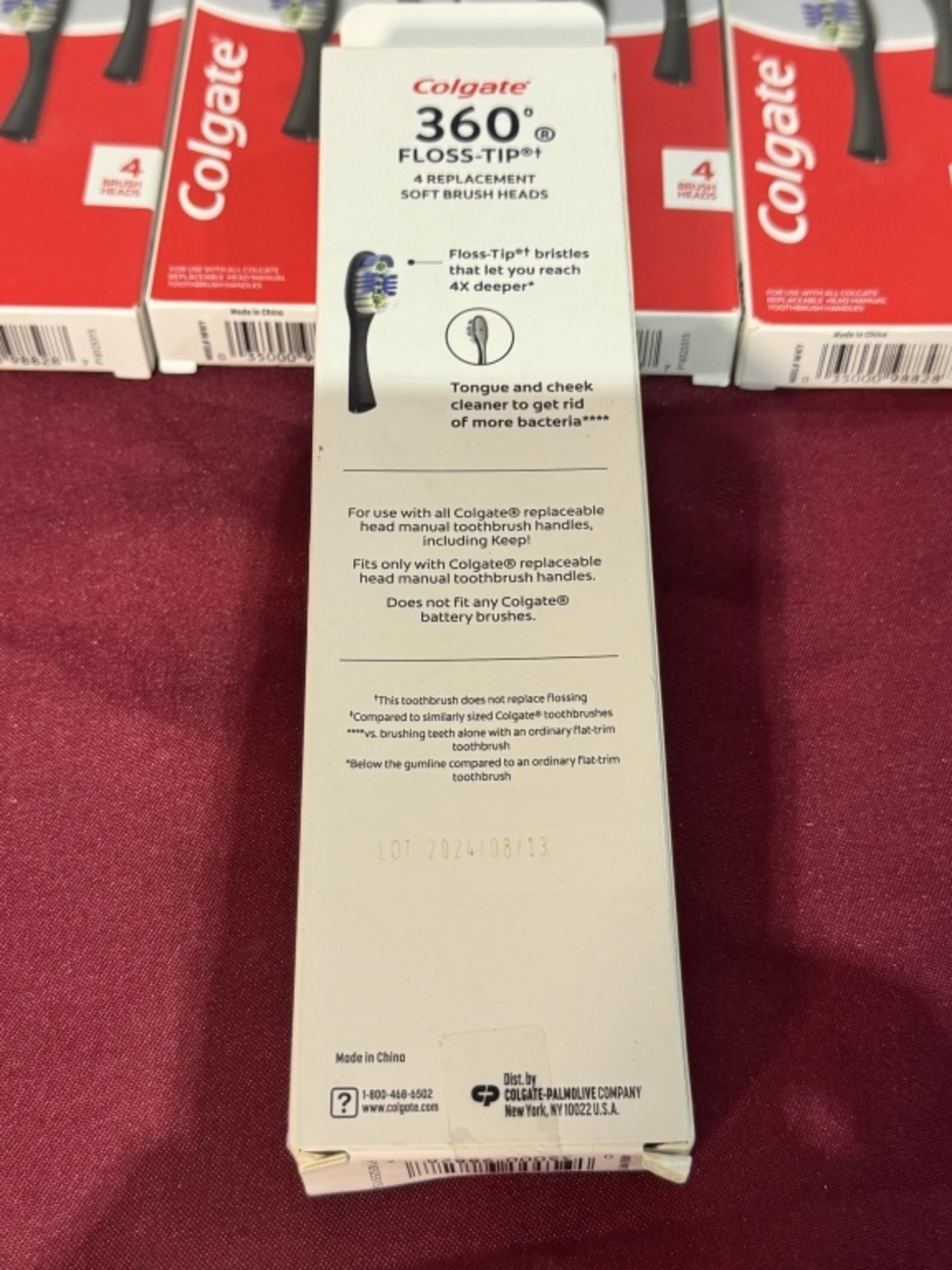 COLGATE 360 FLOSS-TIP REPLACEABLE BRUSH HEADS, NEW - Image 3 of 3