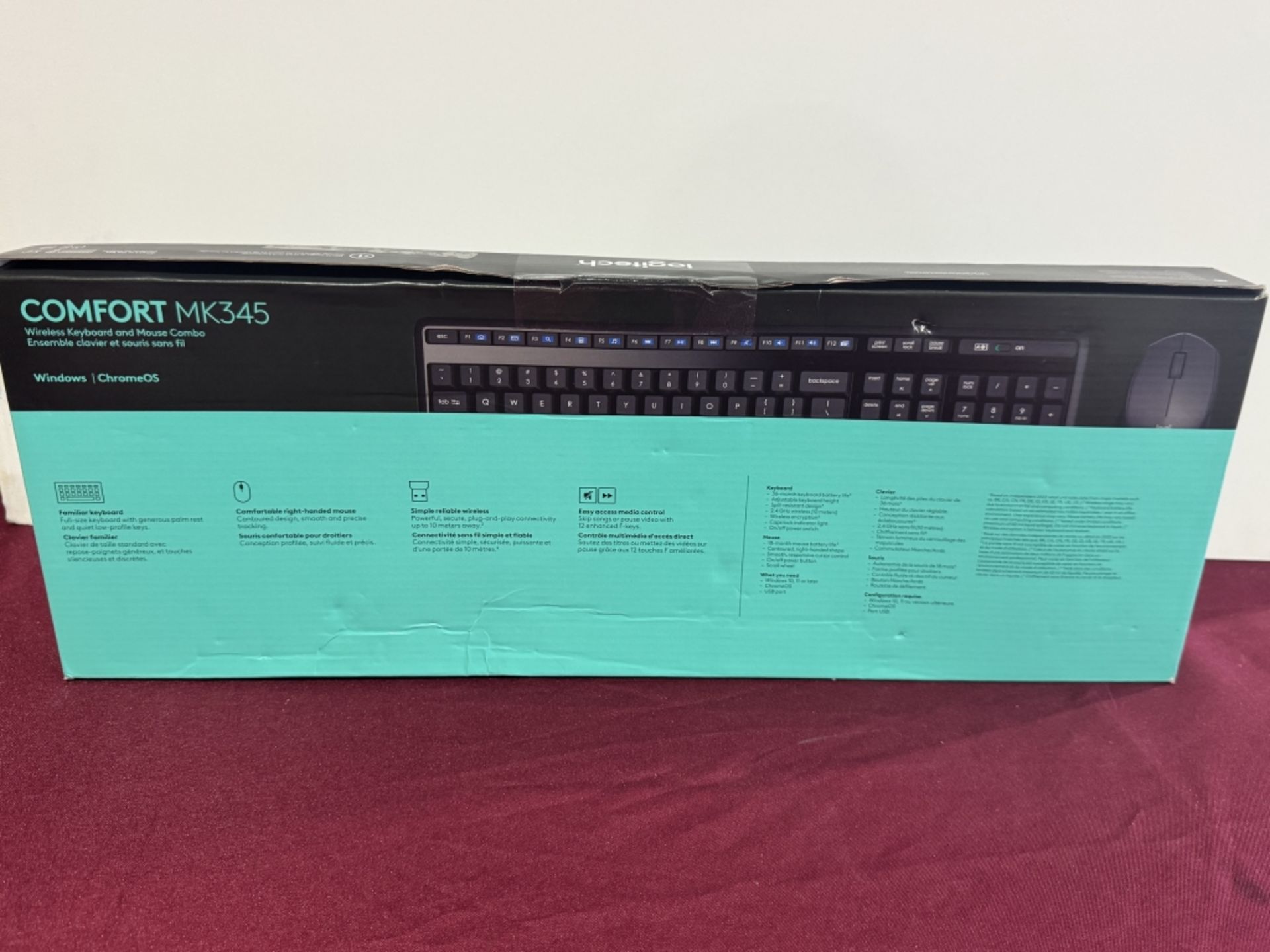 LOGITECH COMFORT MK345 KEYBOARD AND MOUSE, NEW - Image 2 of 2