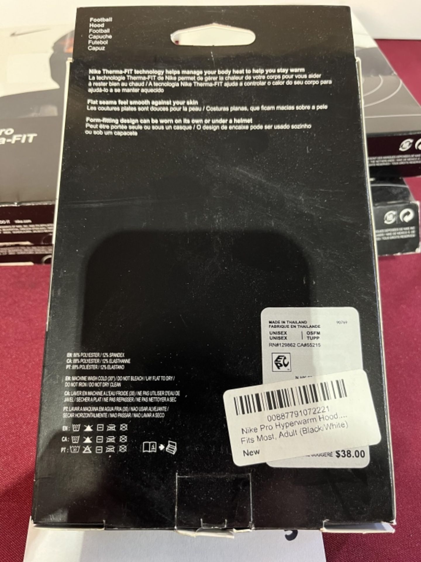 NIKE PRO THERMA-FIT HOOD FOOTBALL, NEW - Image 2 of 2