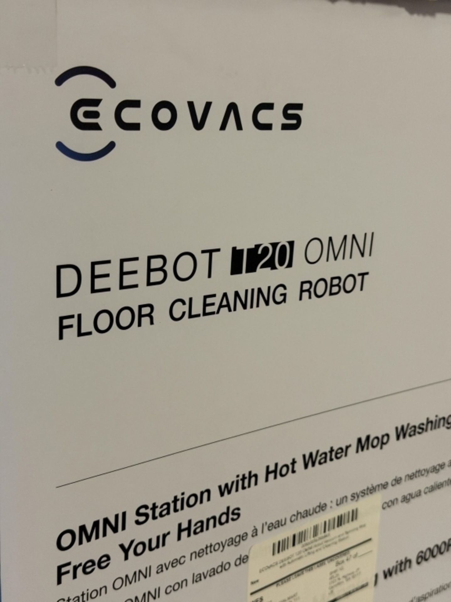 ECOVACS DEEBOT T20 OMNI ROBOT VACUUM AND MOP, NEW - Image 4 of 6