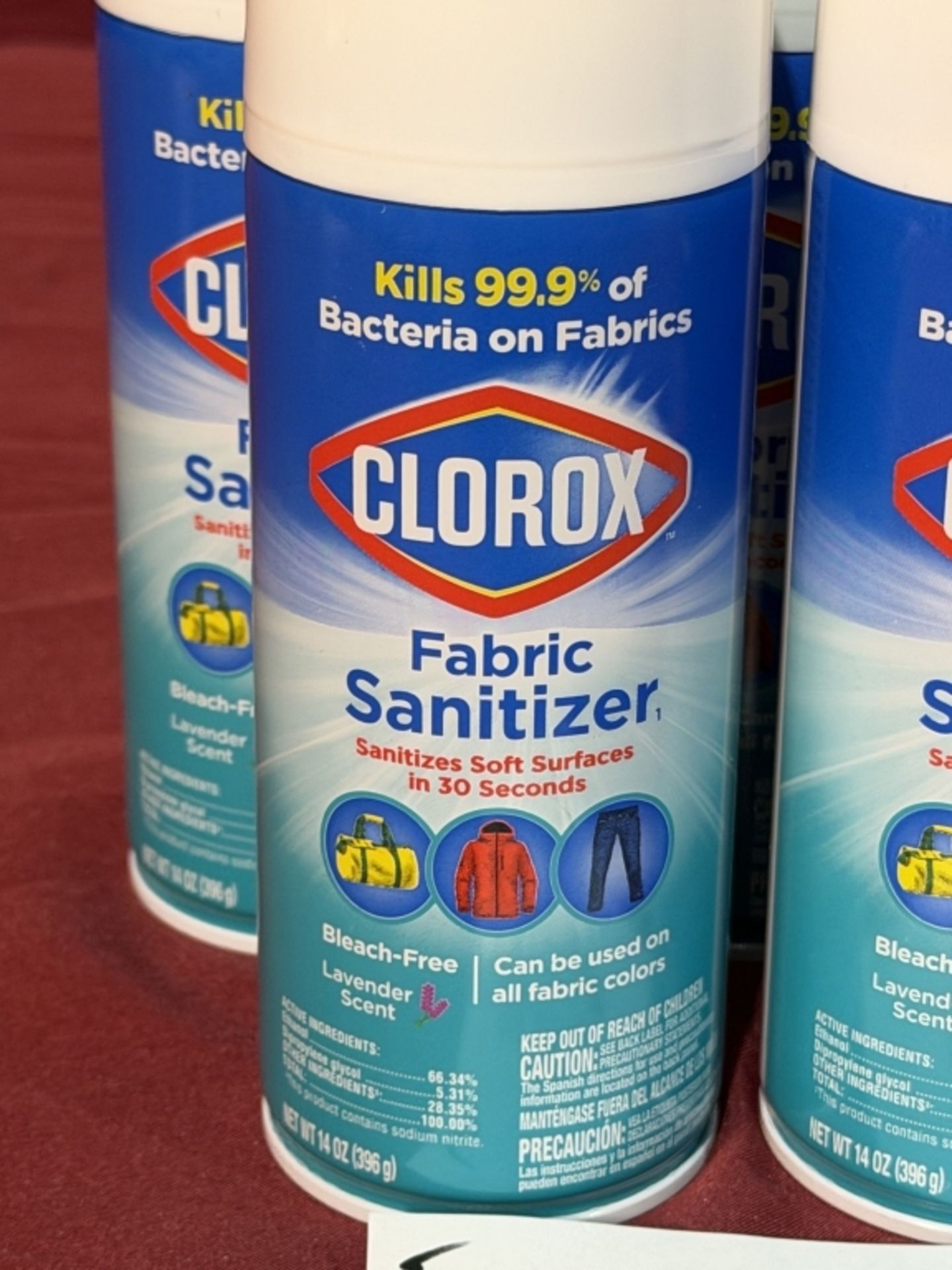 CLOROX FABRIC SANITIZER 14 OZ, NEW - Image 2 of 2