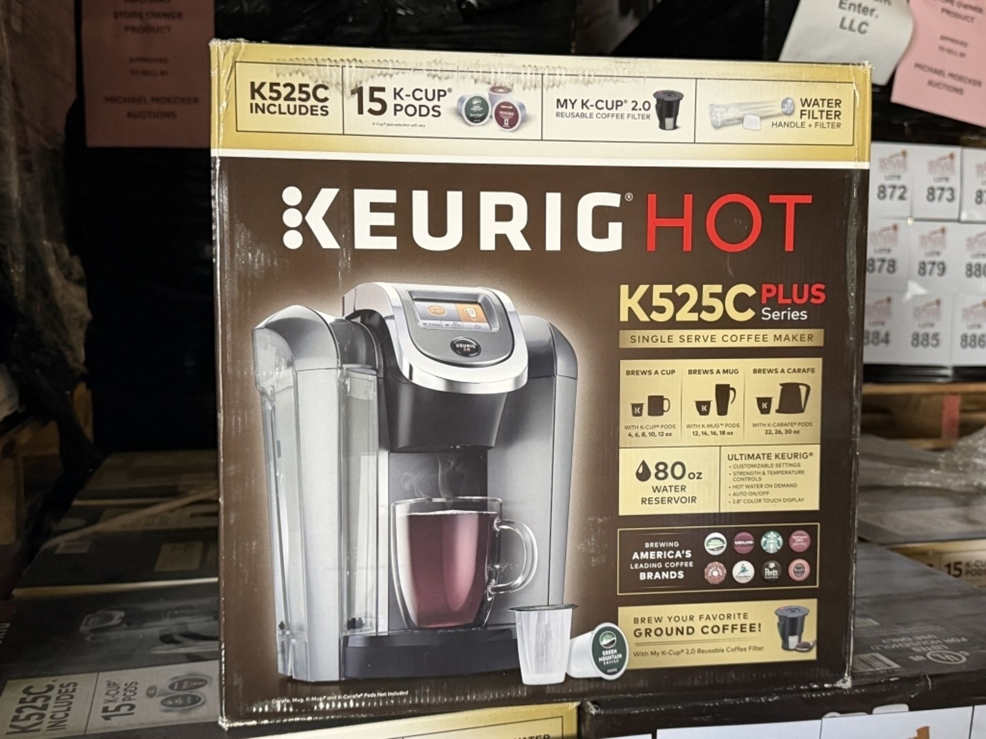 KEURIG K525C PLUS SINGLE SERVE COFFEE MAKER, NEW