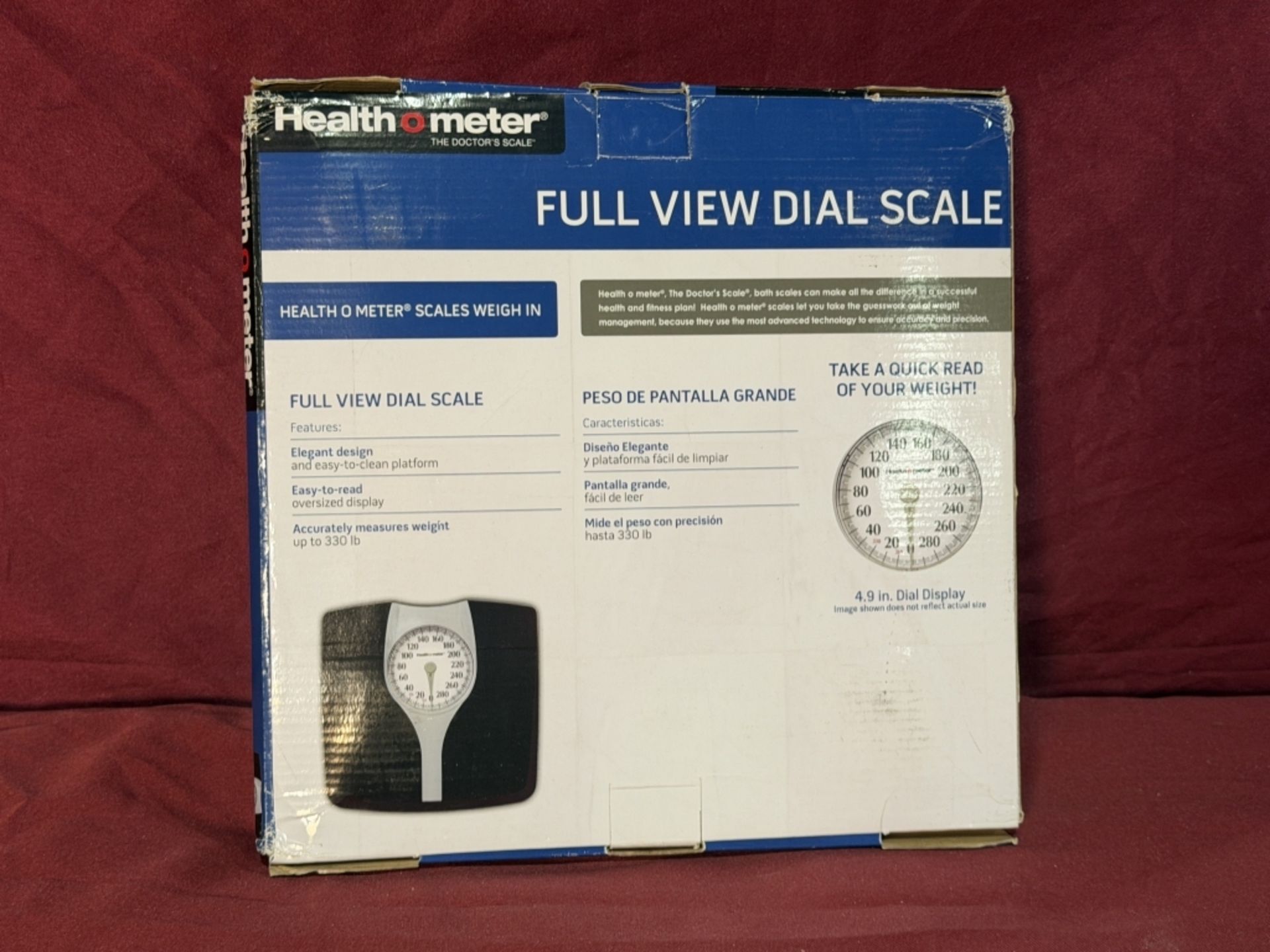 HEALTH O METER FULL VIEW DIAL SCALE - Image 3 of 3