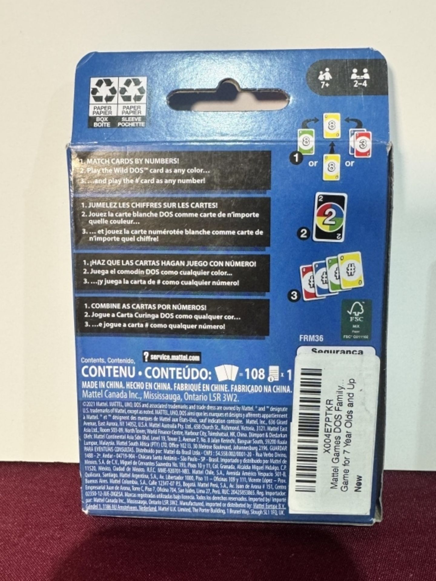 UNO DOS CARDS, NEW - Image 2 of 2