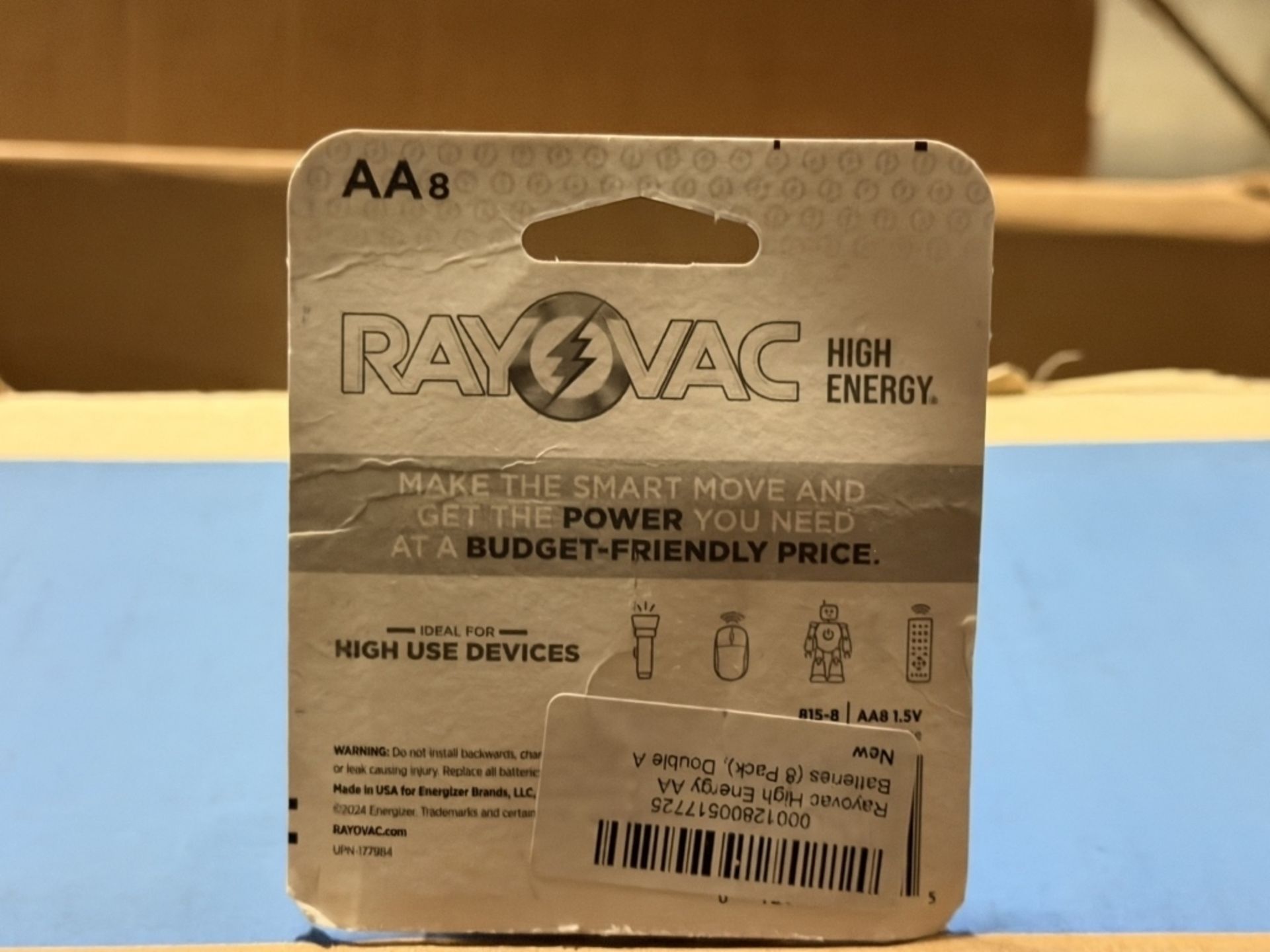 PACKS OF RAYOVAC HIGH ENERGY AA BATTERIES - Image 2 of 2