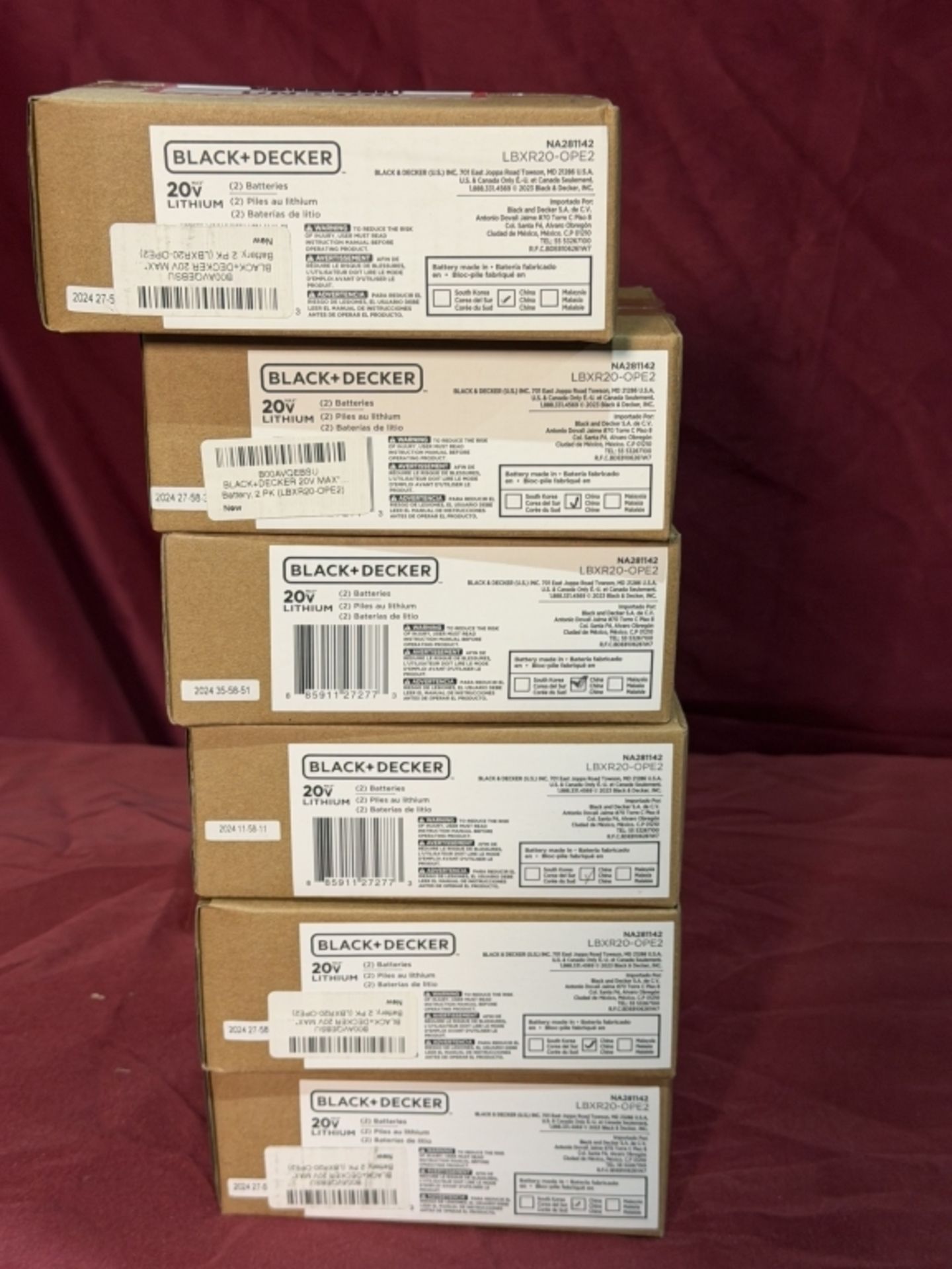 BLACK & DECKER 20V LITHIUM BATTERIES - Image 3 of 3