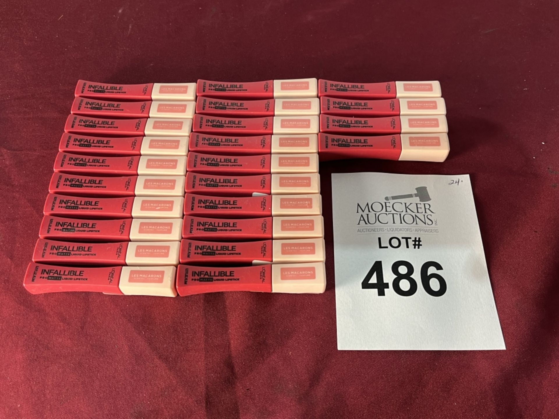 LOT CONSISTING OF (24) L'OREAL PARIS INFALLIBALE PRO MATTE LIQUID LIPSTICK, NEW