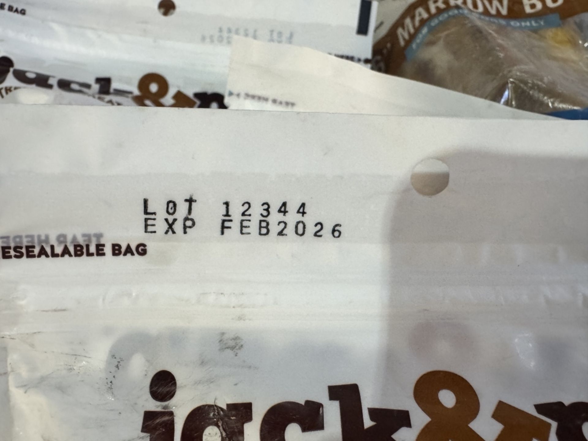 JACK&PUP 6" MARROW BONES 2 CT PER BAG, NEW - Image 3 of 3