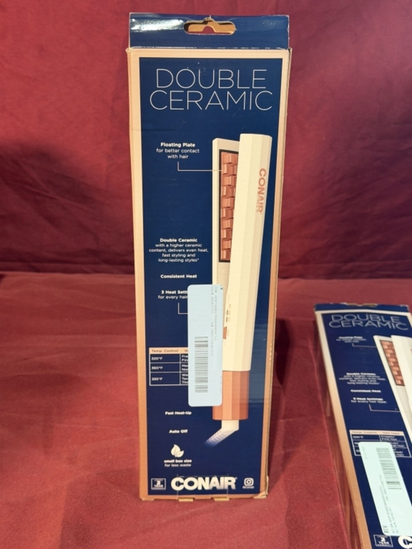 CONAIR DOUBLE CERAMIC CS226 HAIR IRON - Image 2 of 2