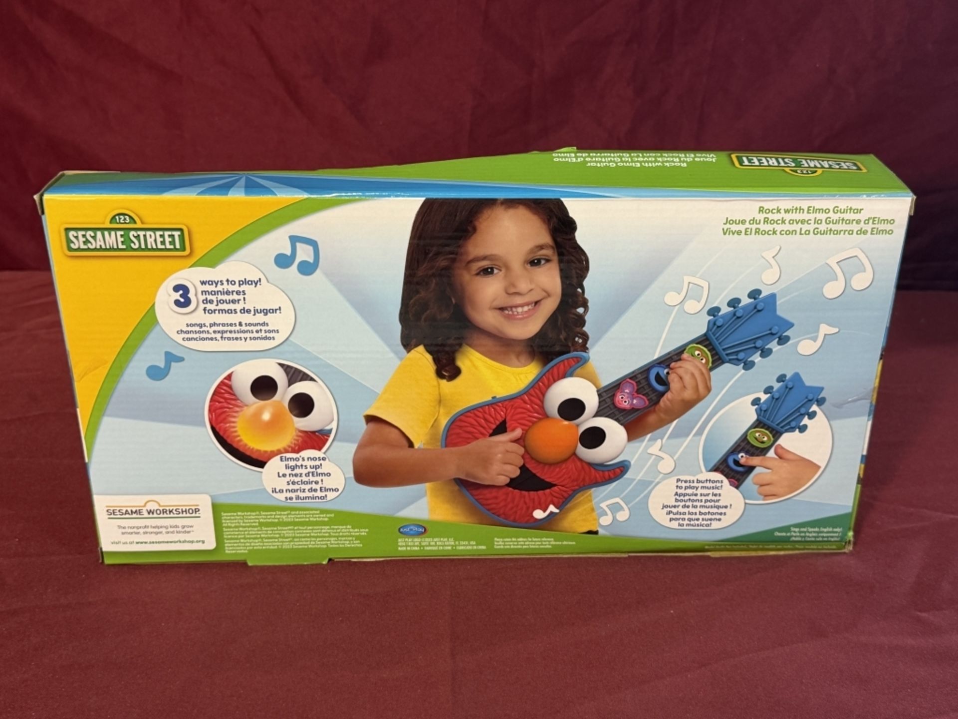 SESAME STREET ROCK WITH ELMO GUITAR, NEW - Image 2 of 2