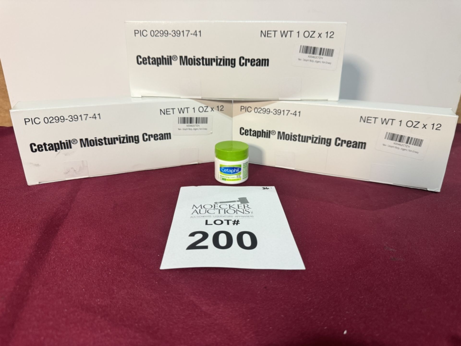 LOT CONSISTING OF (36) CETAPHIL MOISTURING CREAM