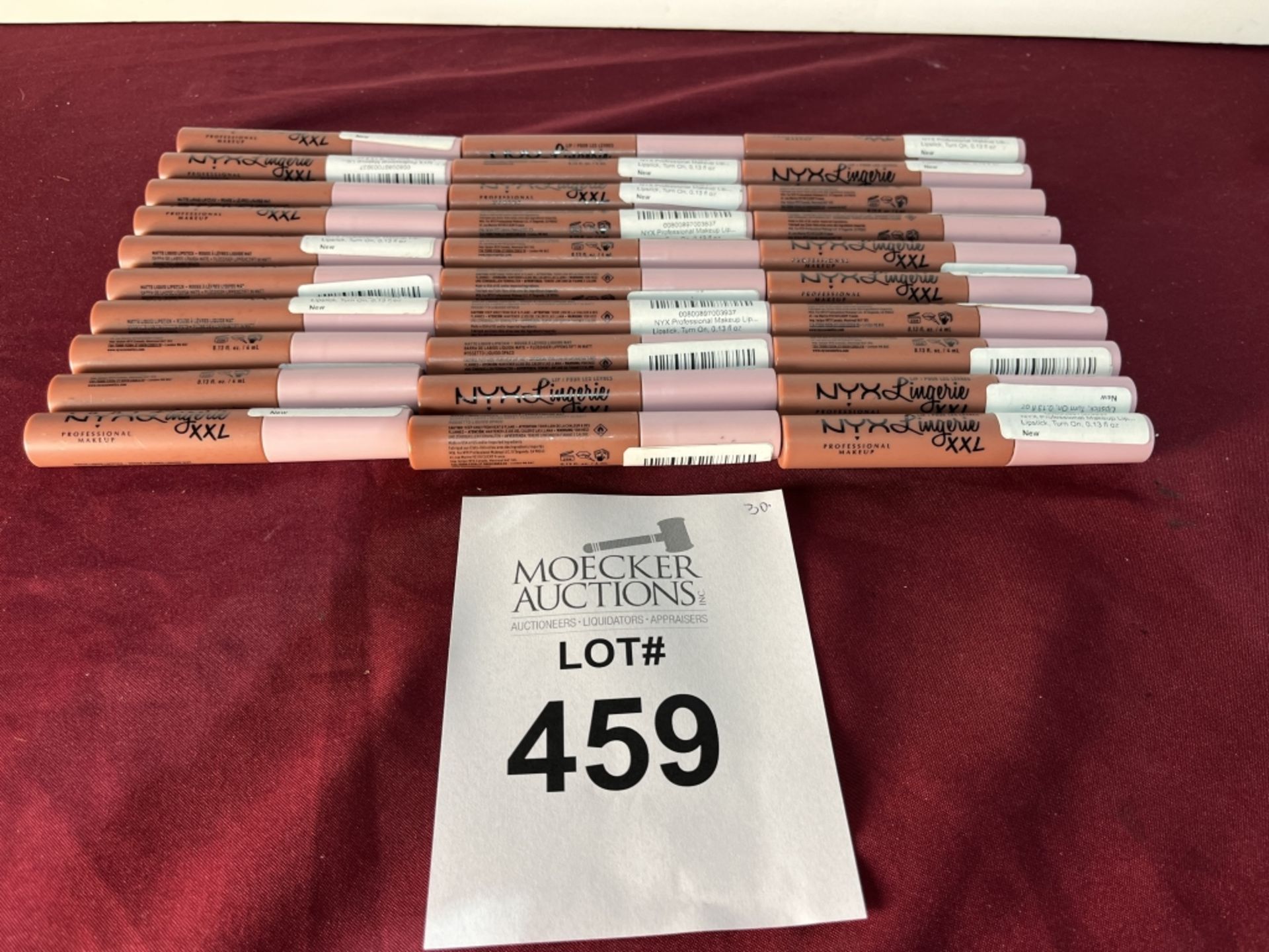 LOT CONSISTING OF (30) NYX LINGERIE XXL LIPSTICK, NEW