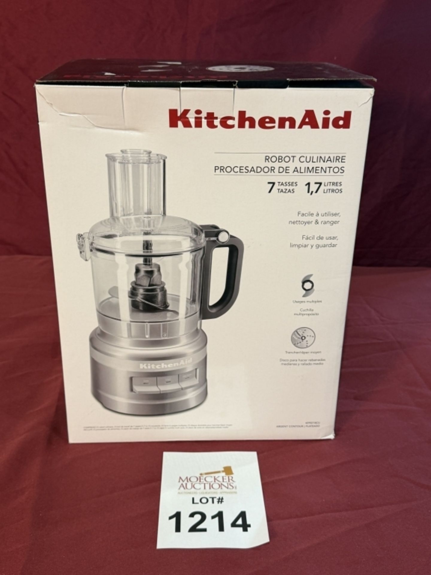 KITCHENAID FOOD PROCESSOR, NEW