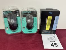 ASSORTED LOGITECH MOUSE