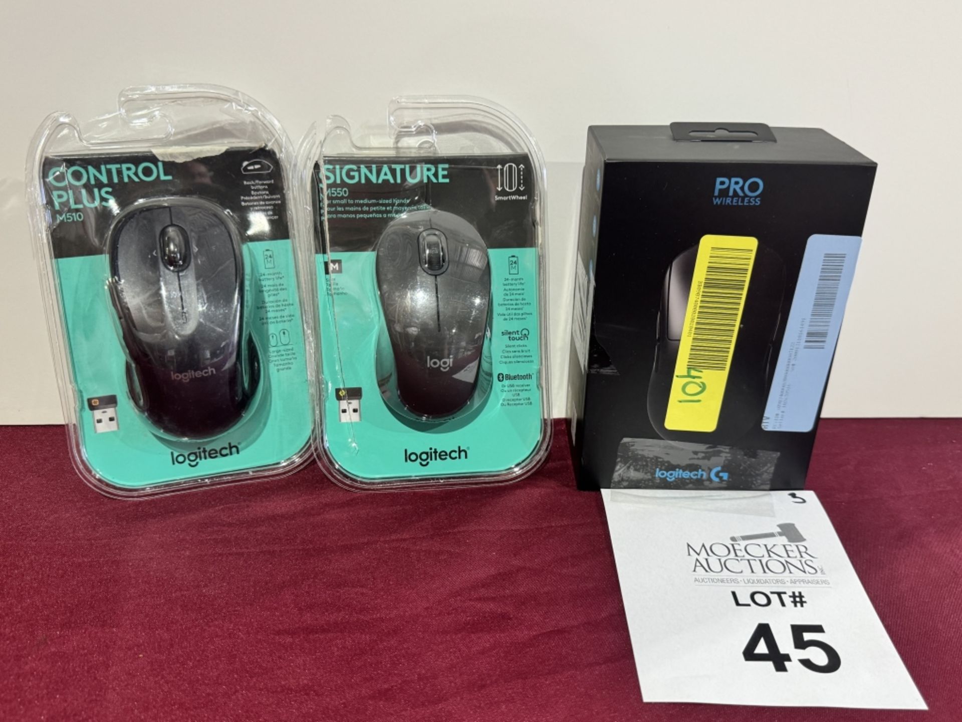 ASSORTED LOGITECH MOUSE