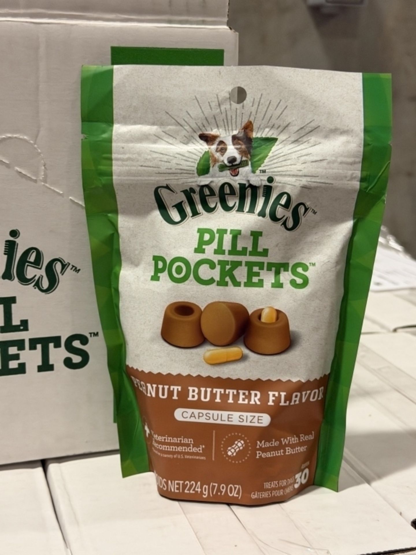 BOXES OF GREENIES PILL POCKETS CAPSULE SIZE