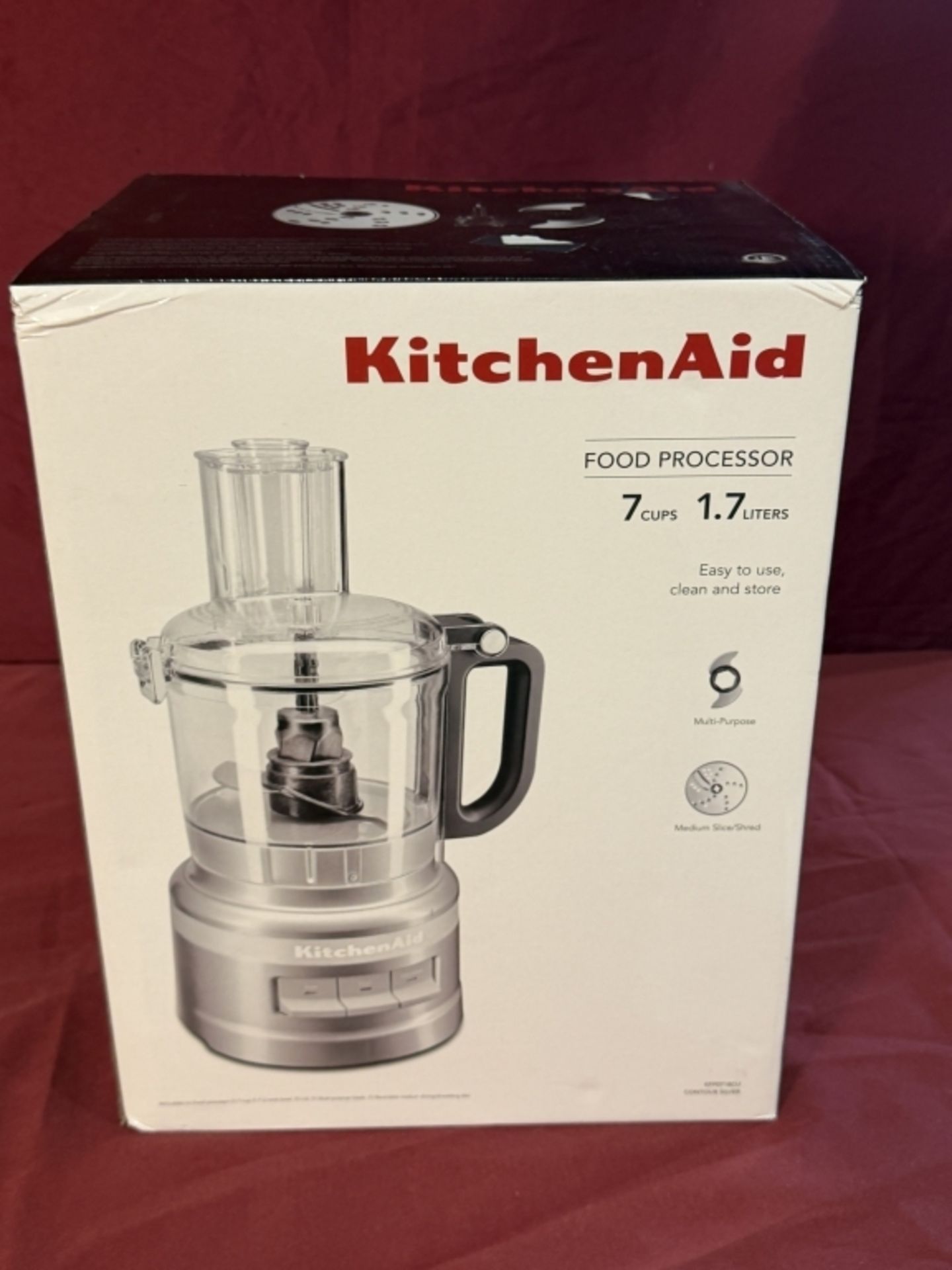KITCHENAID FOOD PROCESSOR, NEW - Image 3 of 4