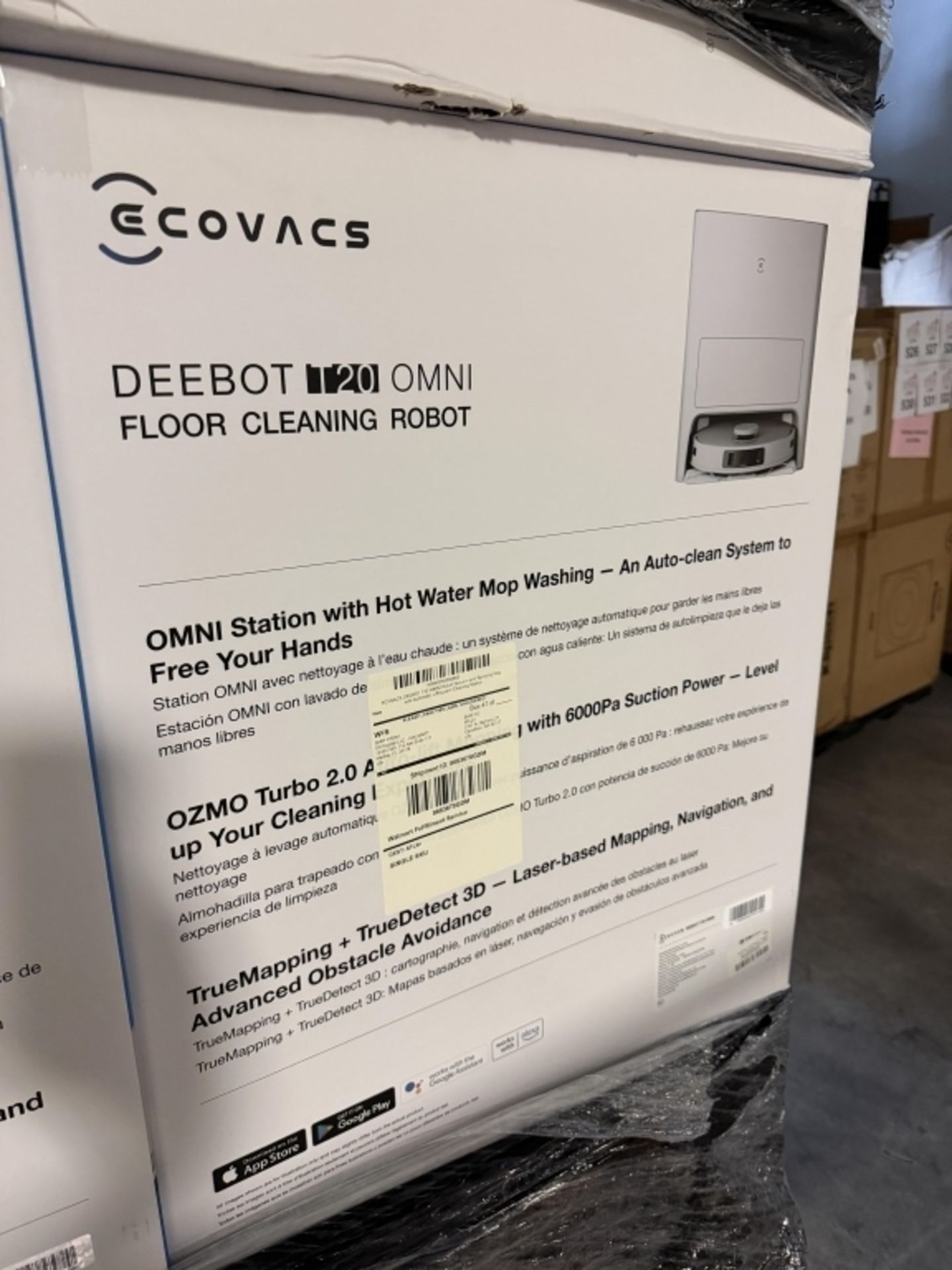 ECOVACS DEEBOT T20 OMNI ROBOT VACUUM AND MOP, NEW - Image 2 of 6