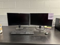 DELL 24" LCD MONITORS WITH