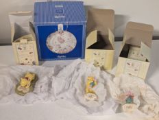 A Selection of Winne the Pooh Related ceramics Including Royal Doulton Figures and Plates by Spode