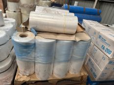Pallet of Plastic Packaging Shrink Film Rolls NEXT BID MEETS RESERVE