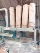 4 bag 7.5kw Extractor, Dust Extraction Filter Bags, Woodworking Extraction, 7.5kW