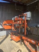 Woodmizer LT40 Sawmill, Setworks, Debarked, Electric, Hydraulic, Bed Extension, 2522 Hours
