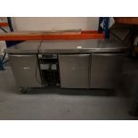 Stainless Steel 3 Door Fridge Unit