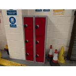 2 x 3 Door Locker Units, PIN Coded