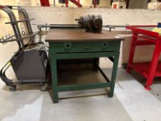 Metal Work Table with Vice