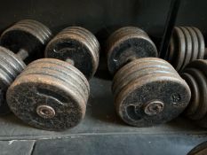 Pair Of 40kg Dumbbells - No Reserve