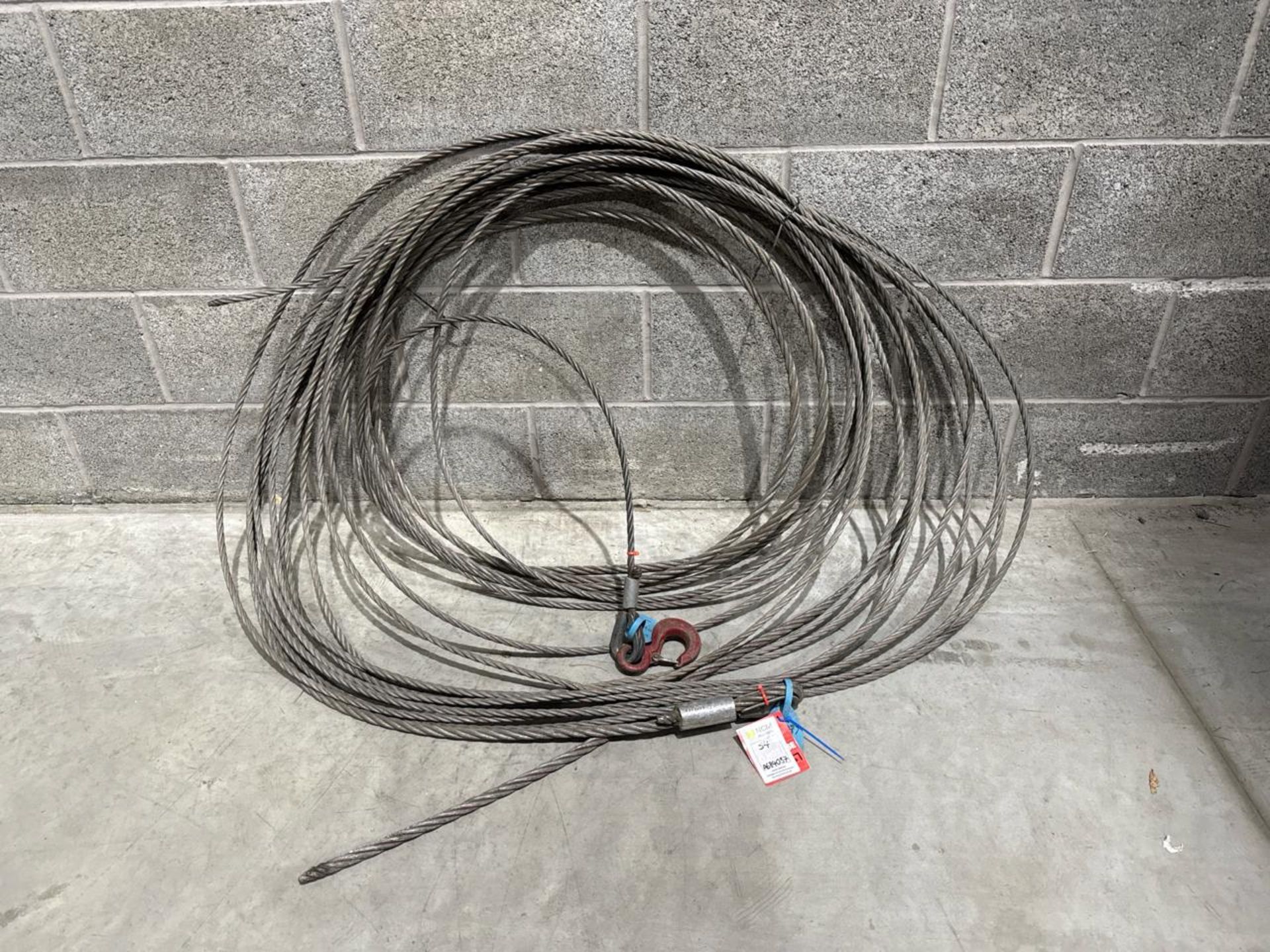 Lift/Pull Wire Rope 3.2T 10m Untested Ref - 54 Location - Doncaster A684037
